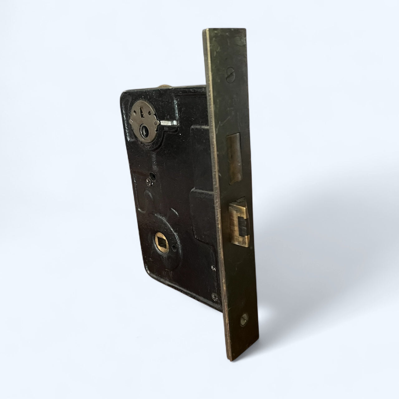 Antique Yale (#7750) Exterior Door Mortise Lock with Deadbolt