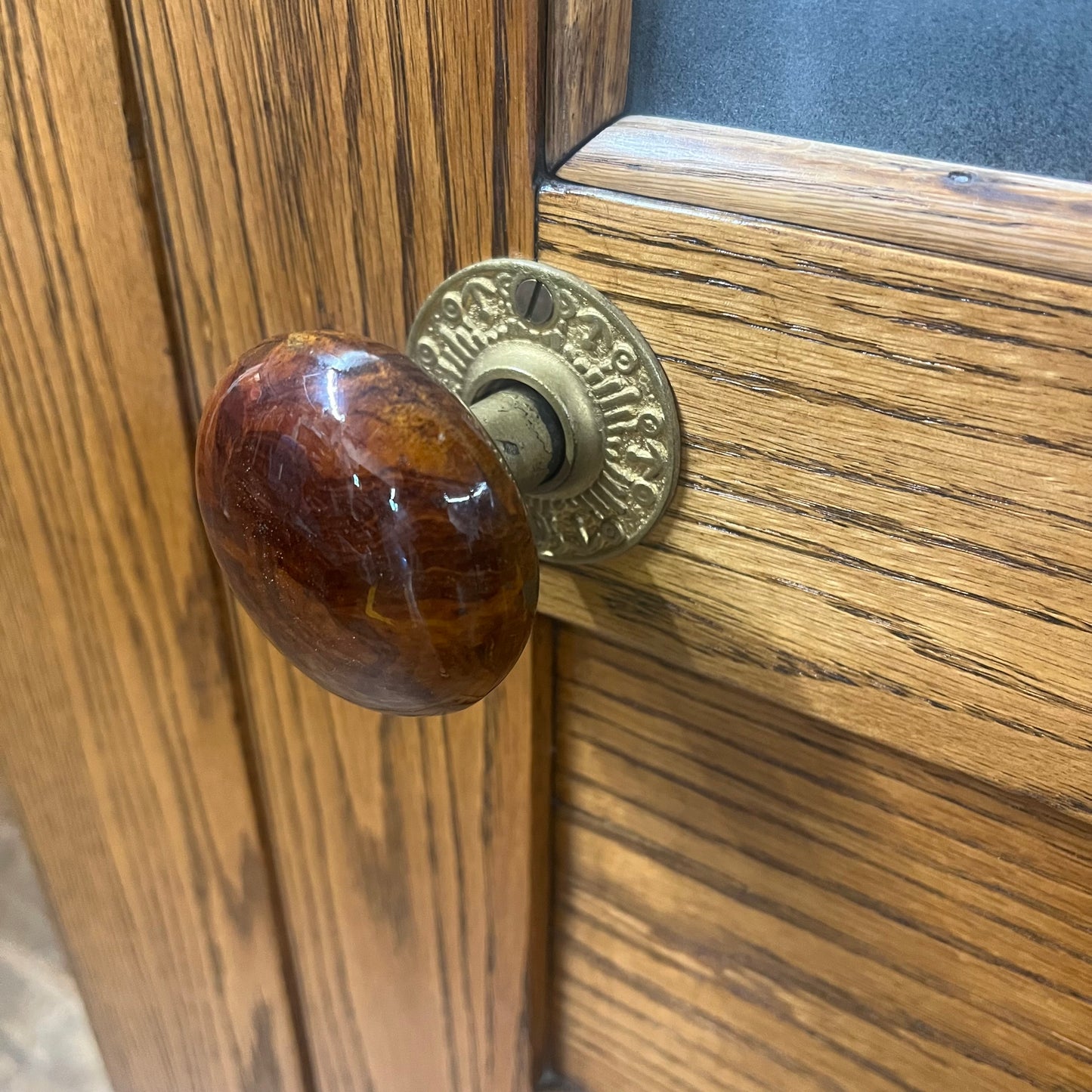 Antique Early 1900s Oak Telephone Booth