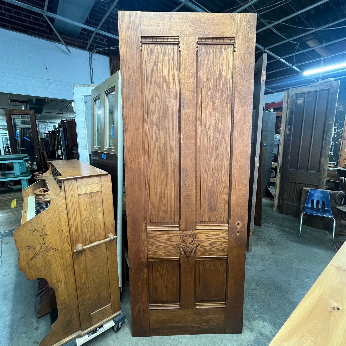 Solid Oak Antique Victorian Door