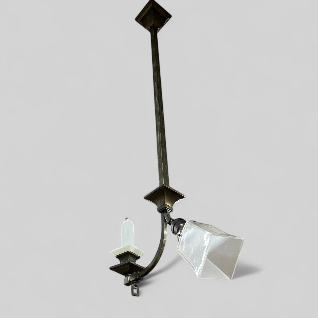 Antique Brass Gas/Electric Hanging Light