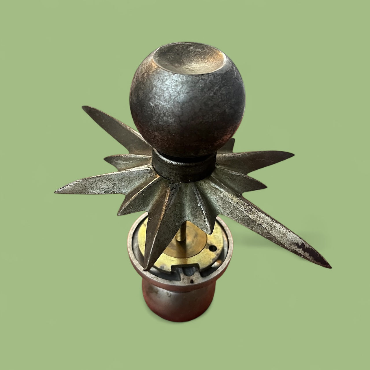 Mid-Century Schlage Starburst Doorknob Set (Non-Turning / Dummy Knob)