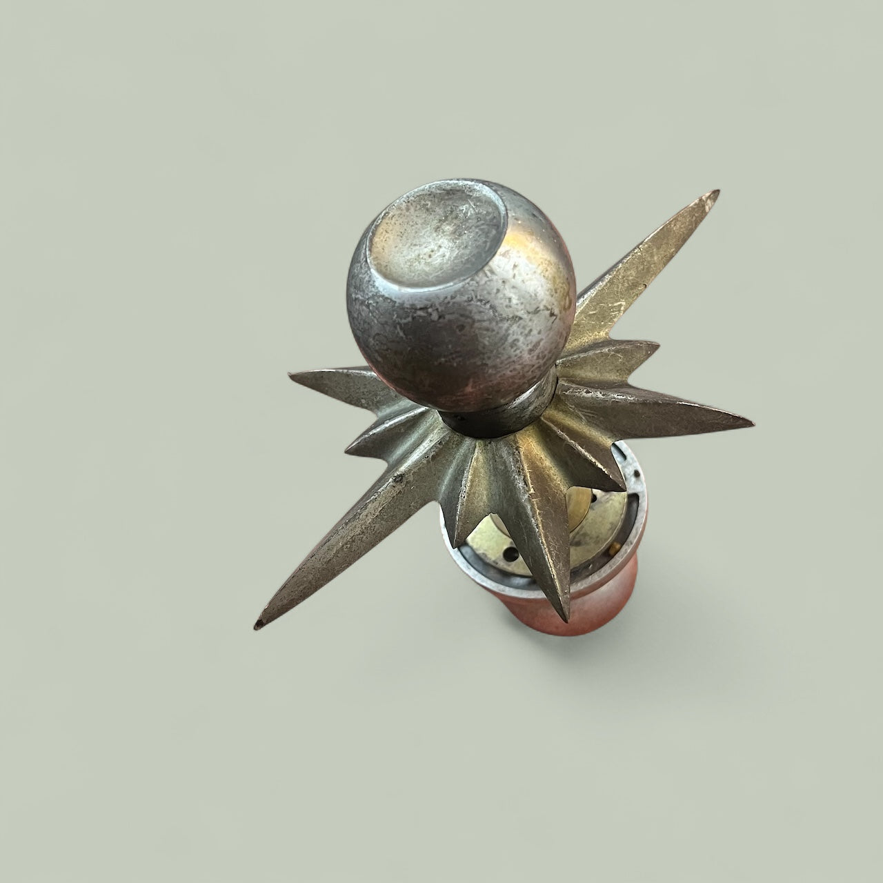 Mid-Century Schlage Starburst Doorknob Set (Non-Turning / Dummy Knob)