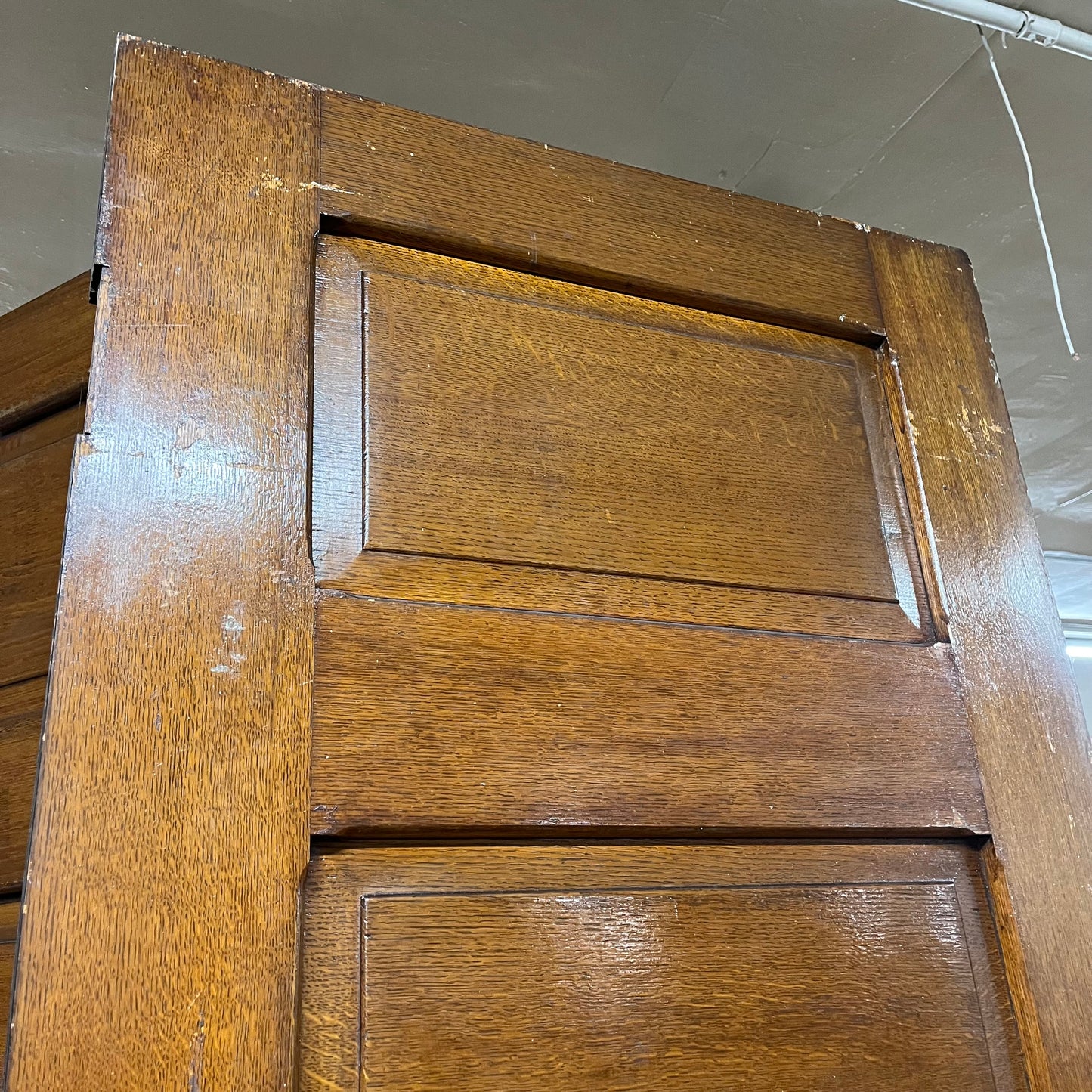 Tall Antique Oak 5 Panel Interior Door