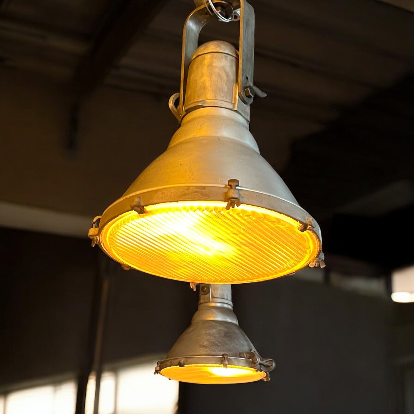 Vintage Industrial Crouse Hinds Aluminum Explosion-proof Light - Rewired
