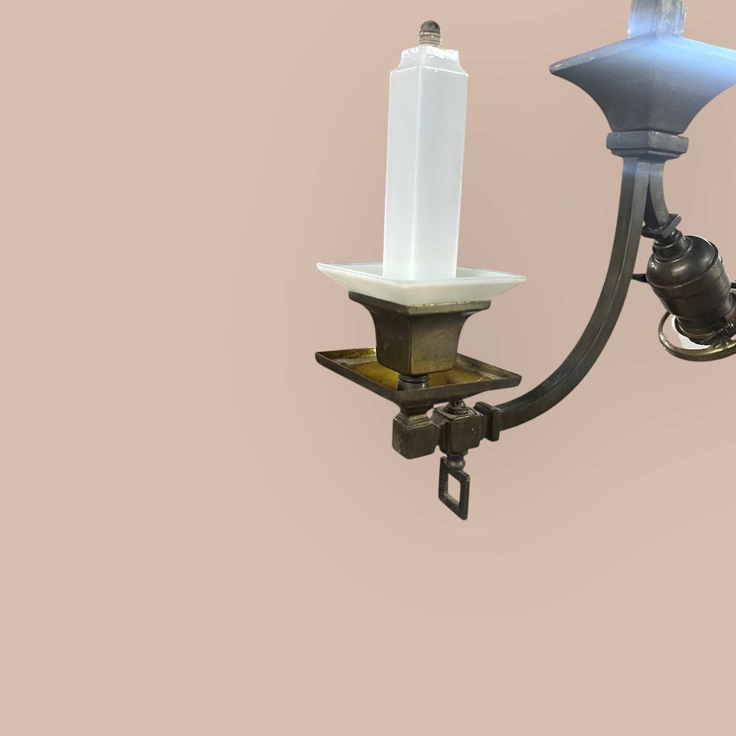 Antique Brass Gas/Electric Hanging Light