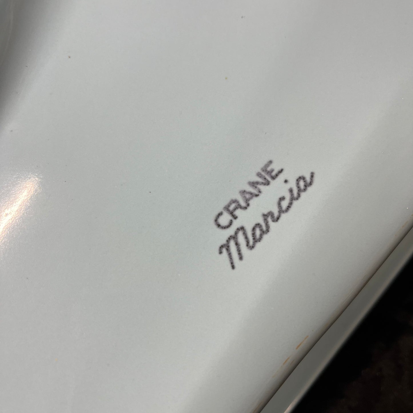 Vintage Baby Blue Crane Marcia Drop-In Sink