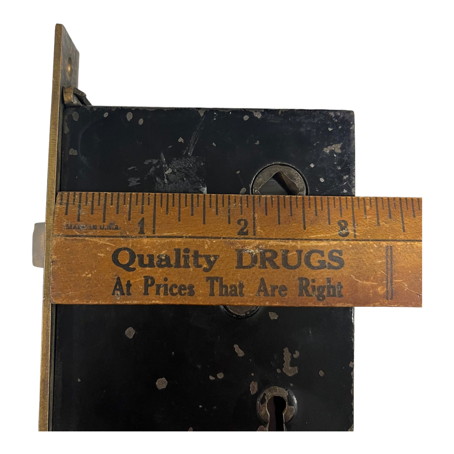 Antique Decorative Brass Interior Mortise Lock with Skeleton Key