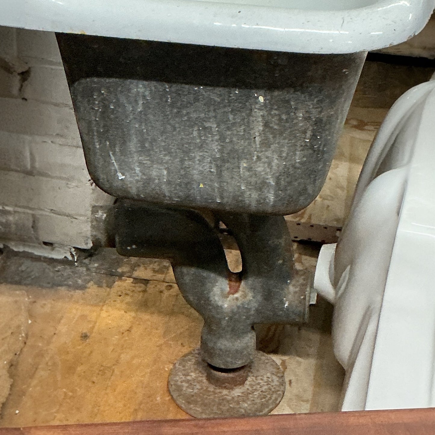 Vintage Cast Iron Utility Sink