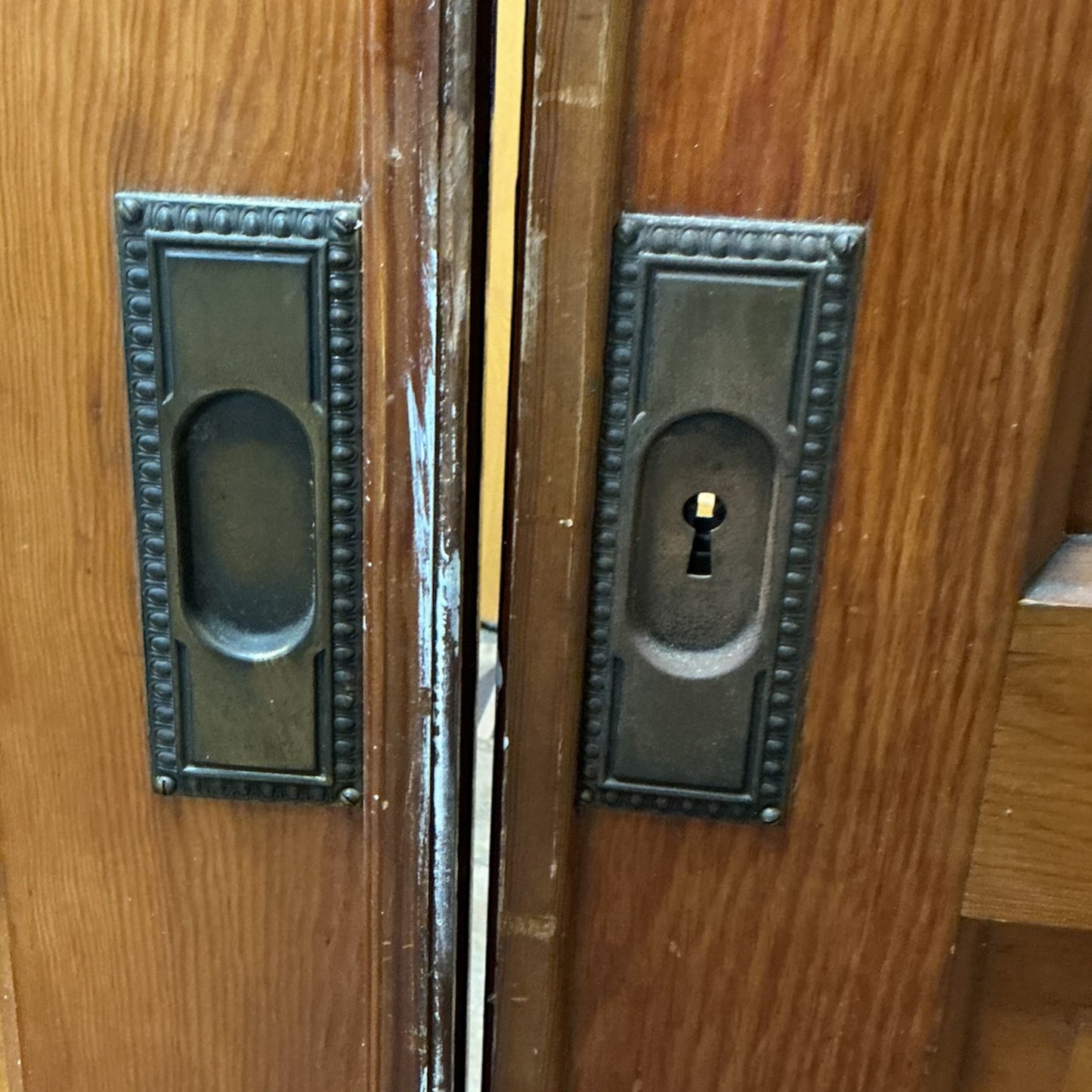 Vintage Large Pocket Doorset