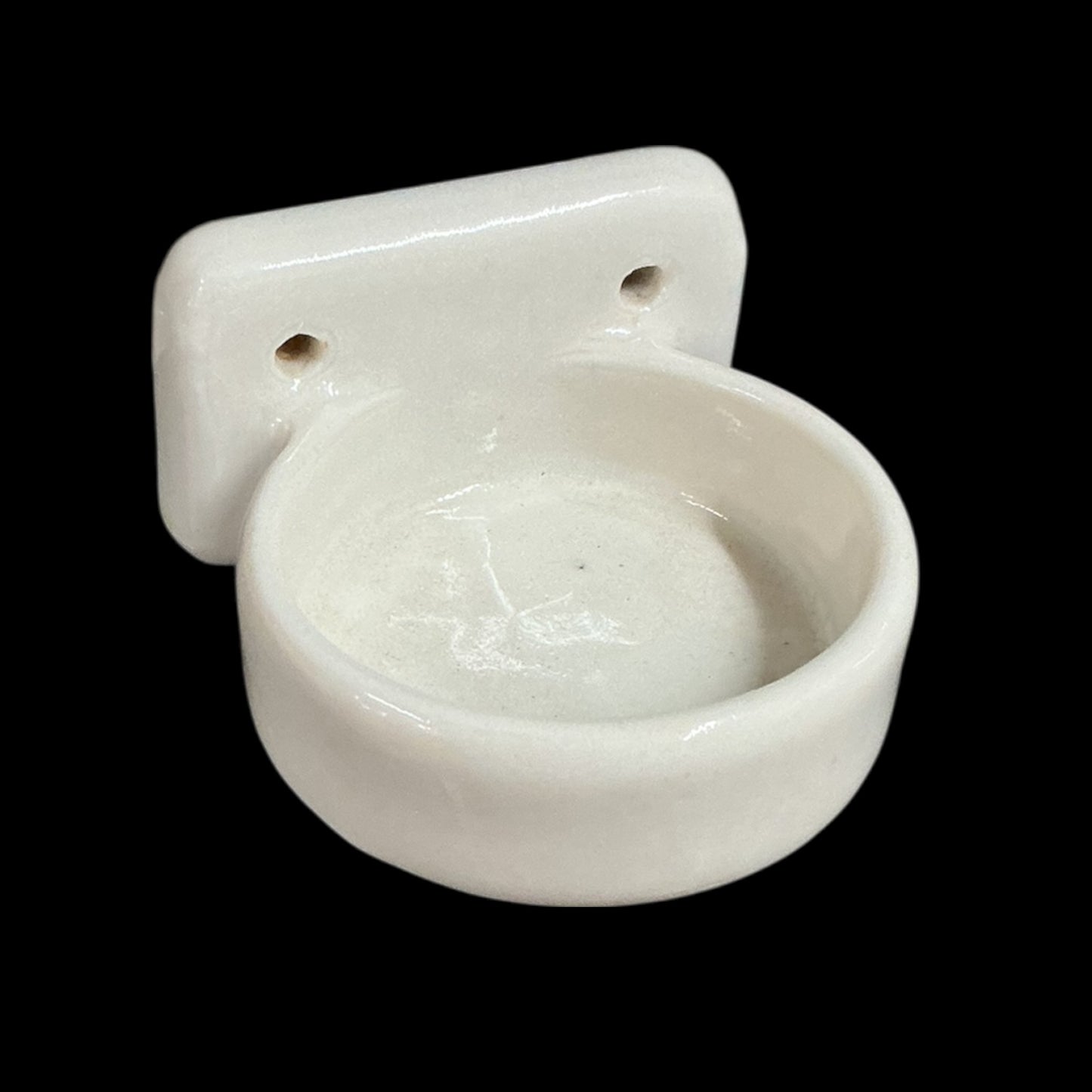 Antique Porcelain Enameled Cup Holder