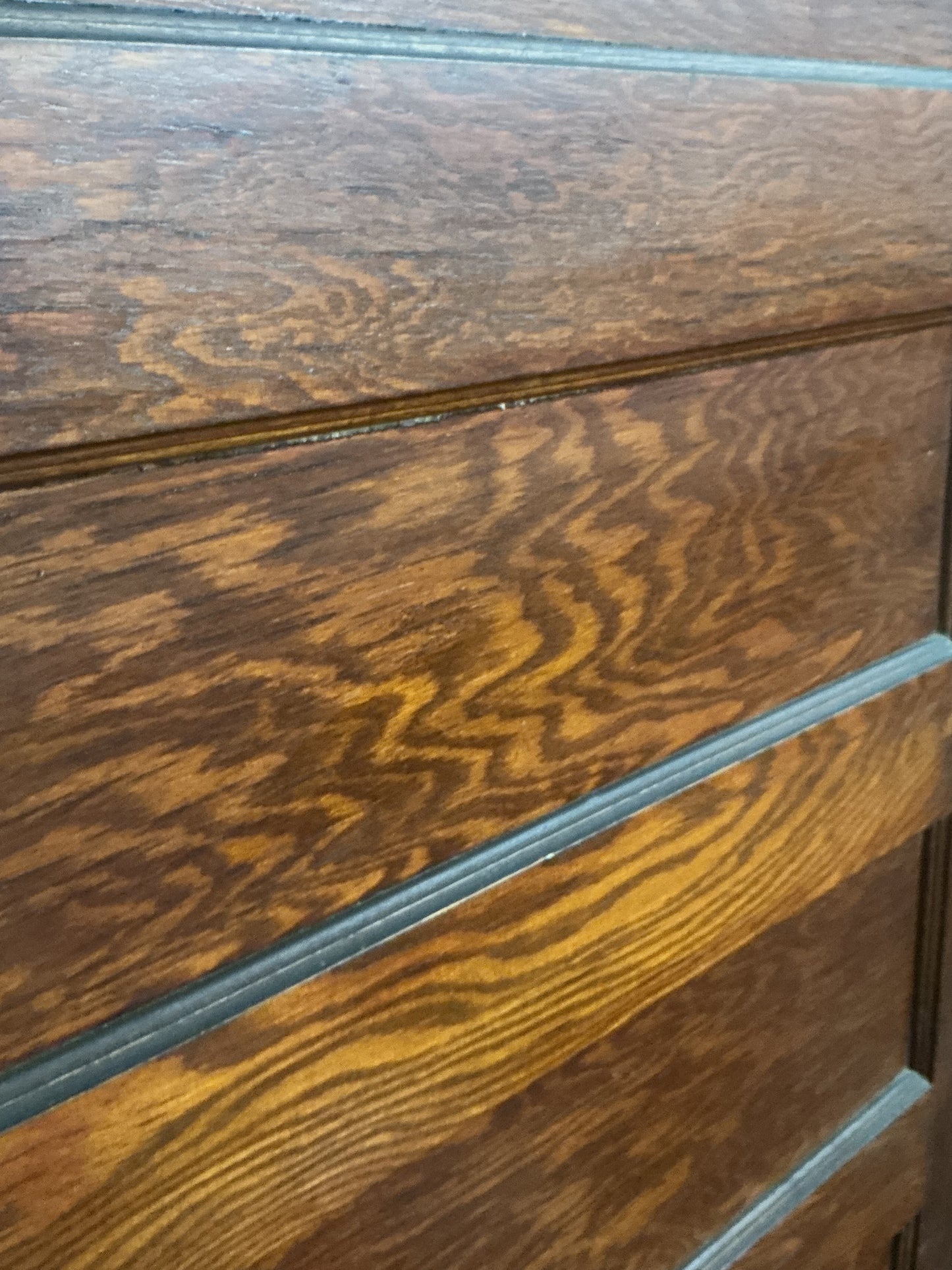 Vintage Oak Six Panel Pocket Doorset