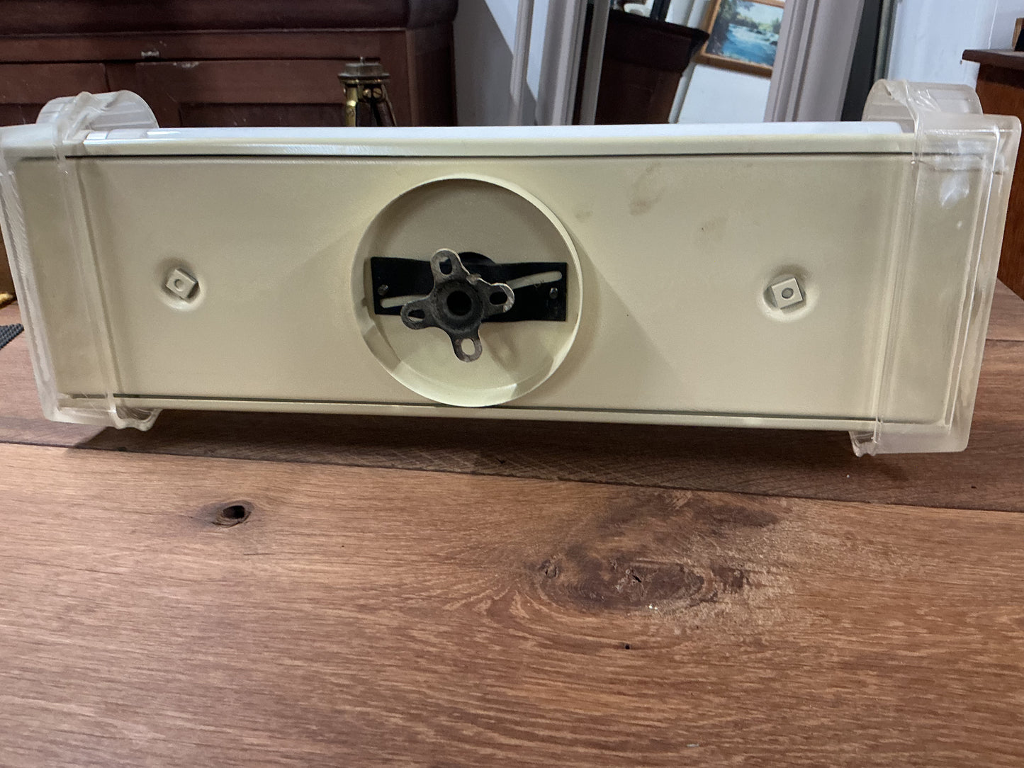 Vintage Art Deco Fluorescent Flush Mount Light