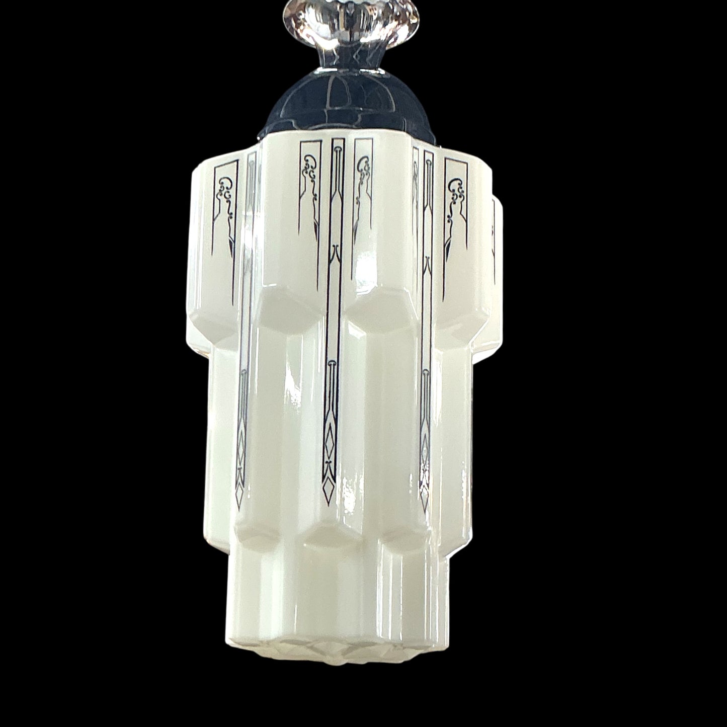 Antique Art Deco ‘Skyscraper’ Pendant Light(1930’s)