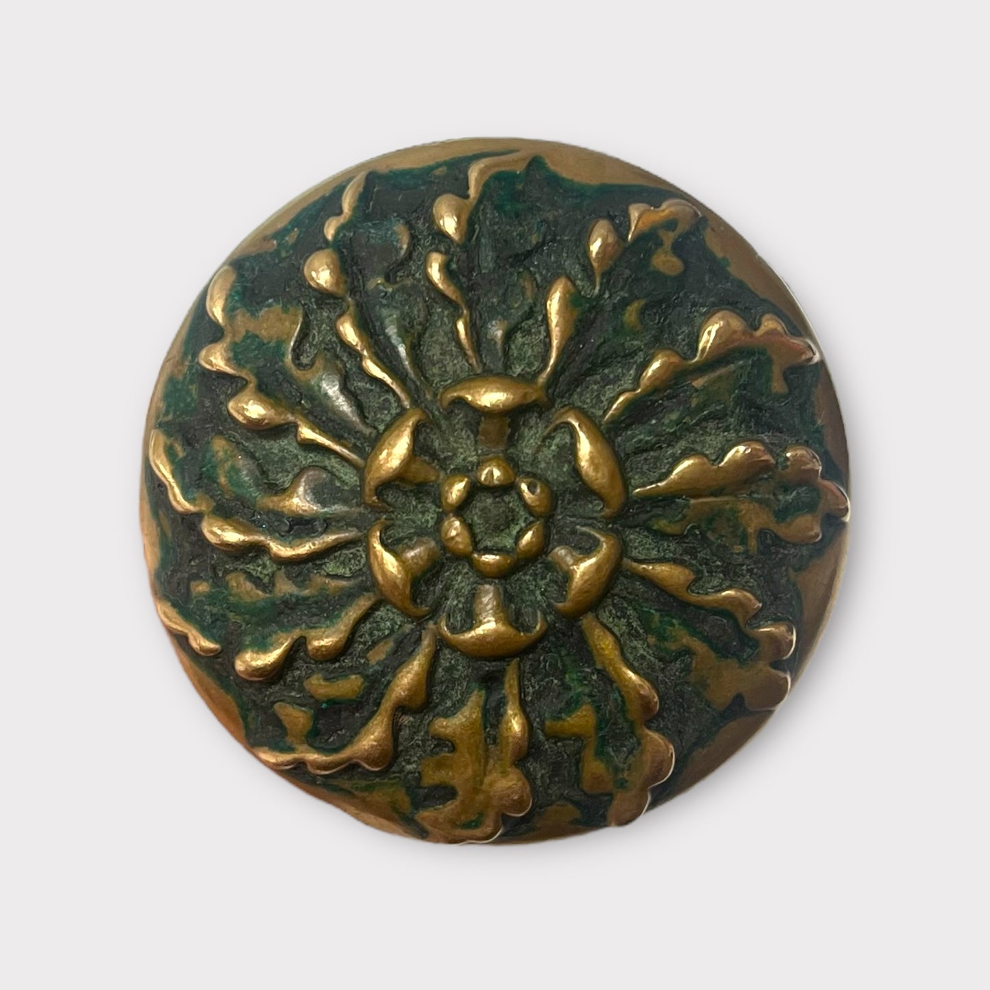 Antique (c. 1896) Russell & Erwin Verocchio Pattern Heavy Cast Brass Doorknob