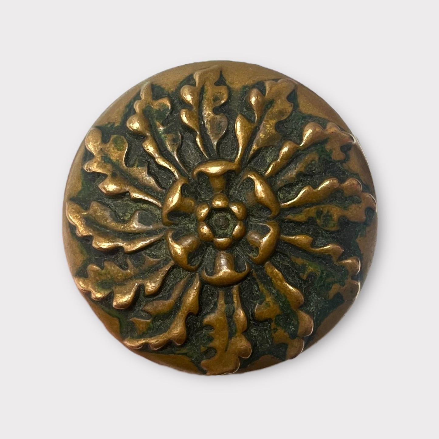Antique (c. 1896) Russell & Erwin Verocchio Pattern Heavy Cast Brass Doorknob