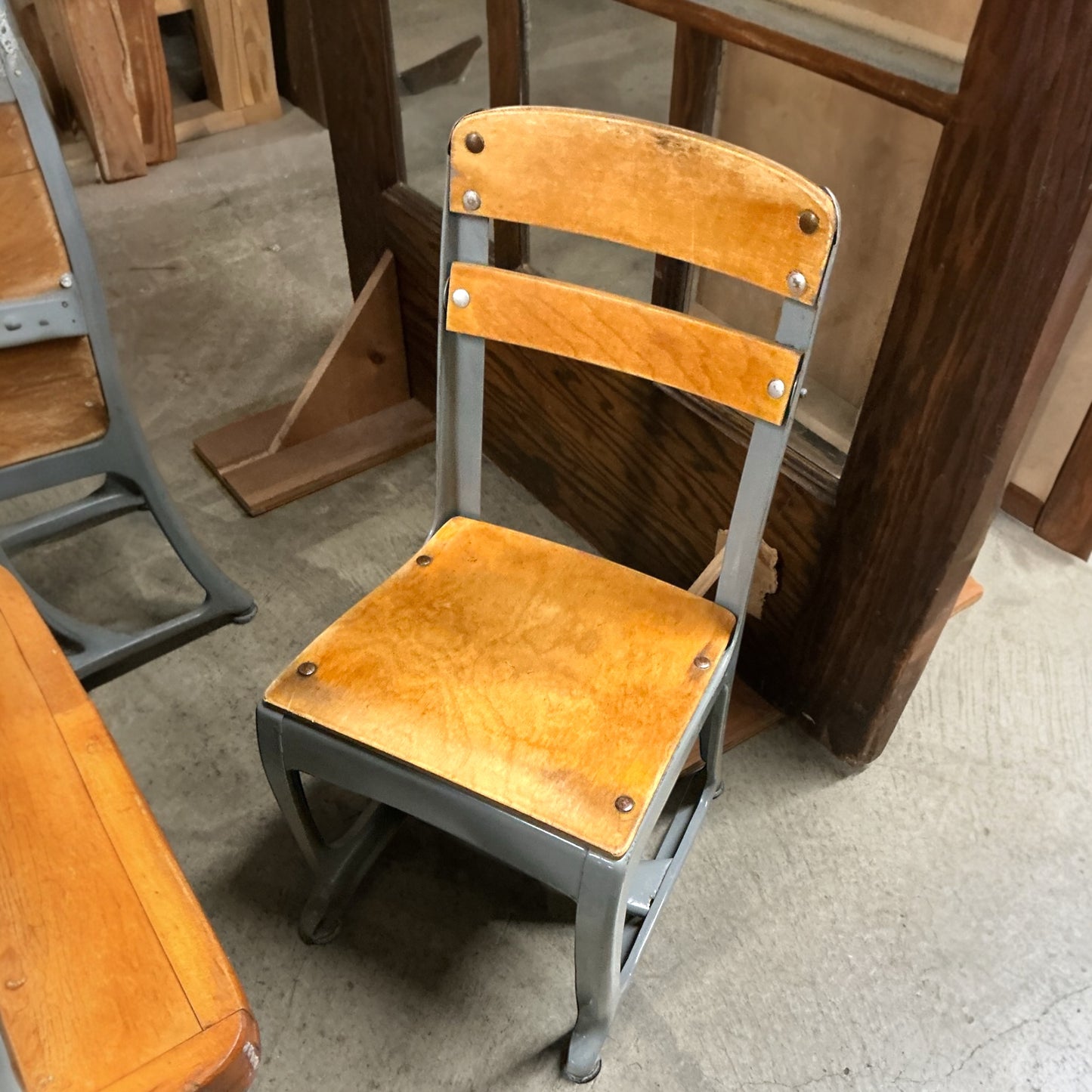 Antique Children’s School Desk/Chairs