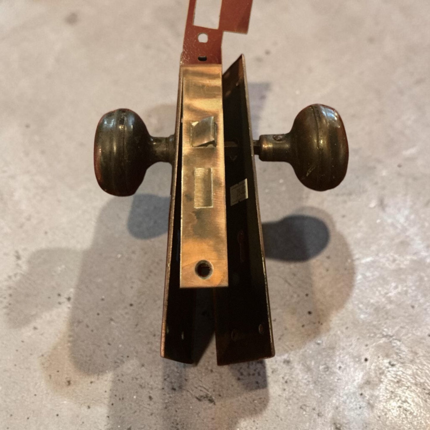 Antique ‘Japanned’ Interior Door Lockset