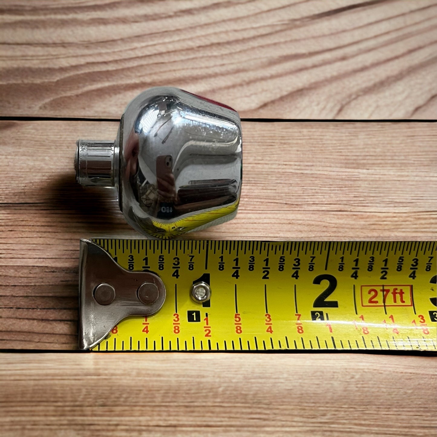 9 Mid-Century Chrome Drawer Pulls