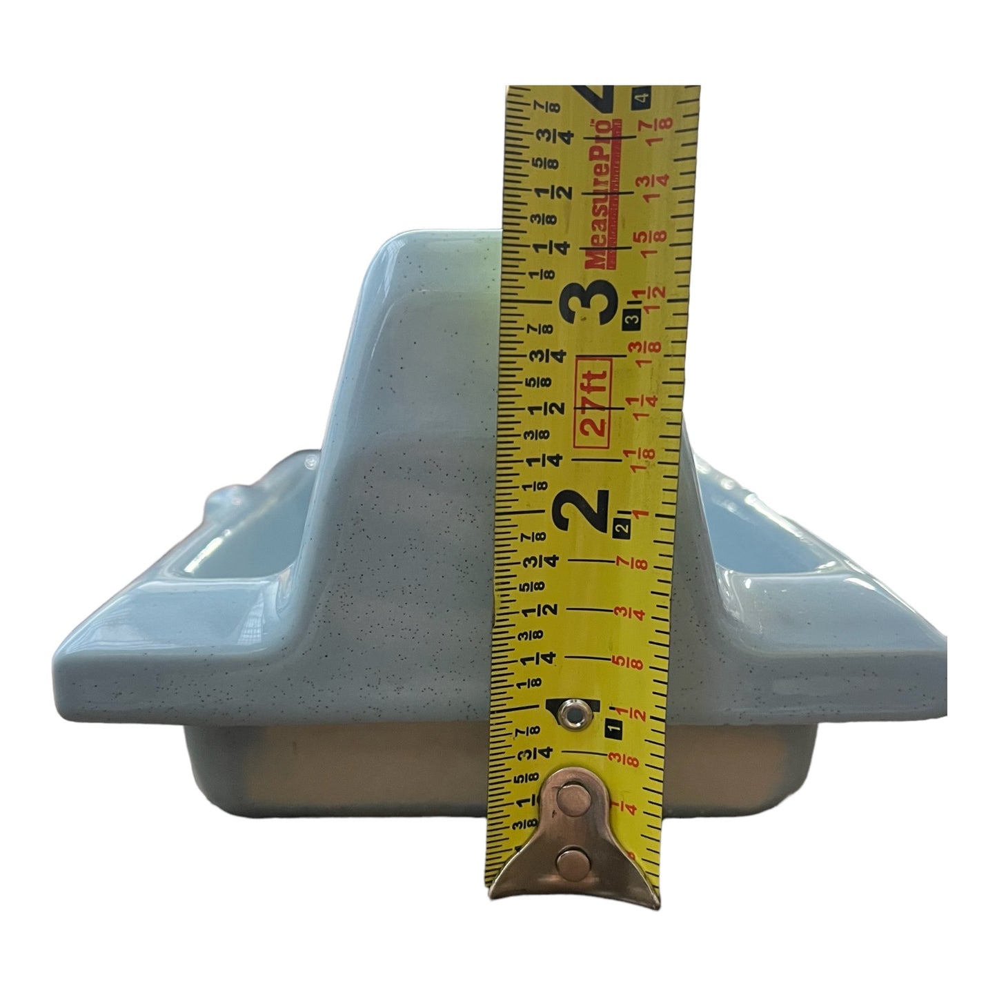 Vintage Blue Ceramic Tile-In Toilet Paper Holder By Fairfacts Co.