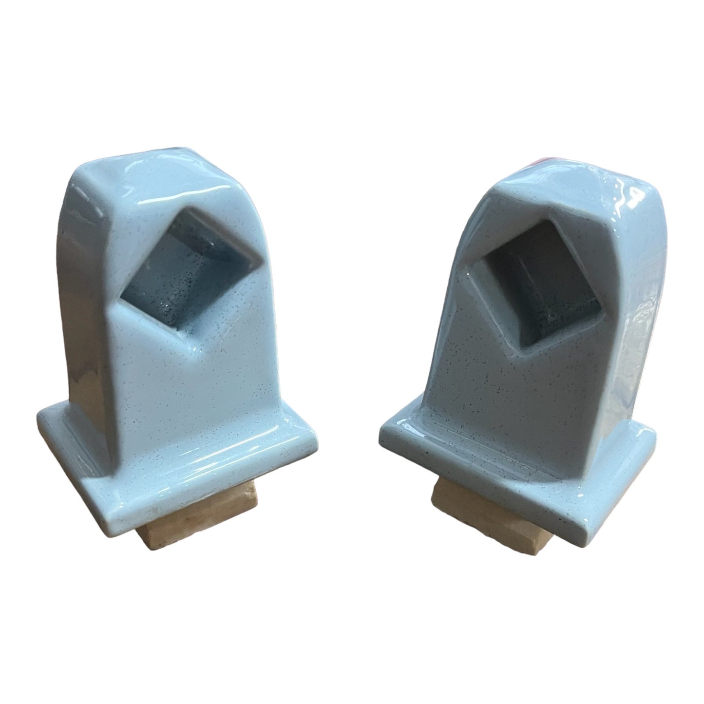 Vintage Blue Tile-In Bathroom Towel Bar Holder Set