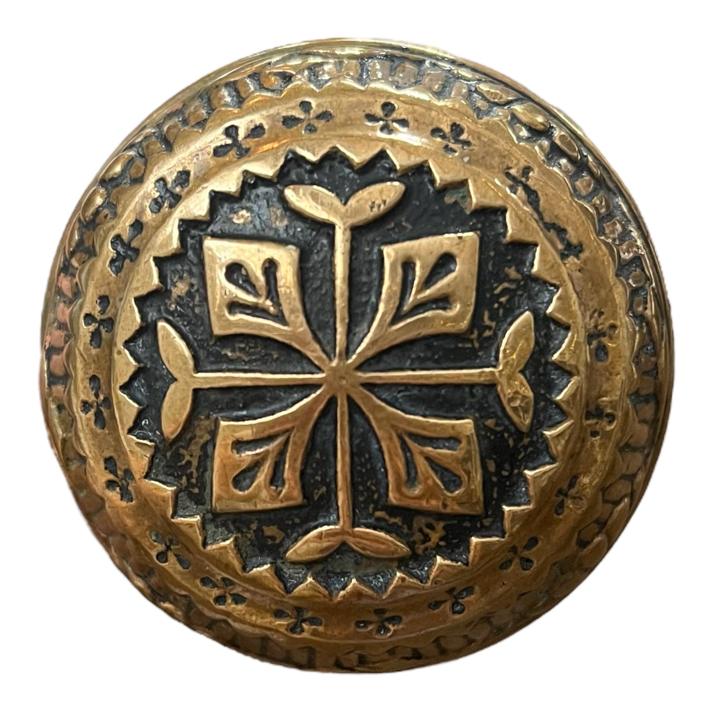Nashua/Lockwood c. 1886 Brass Door Knob Set