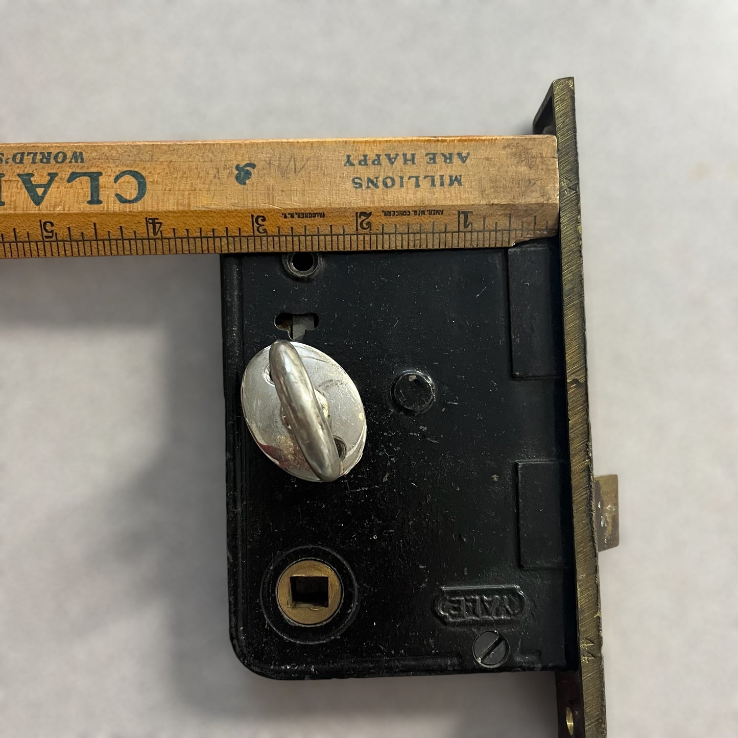 Antique Yale Oversized Interior Mortise Lock (#1445) with Thumb Turn