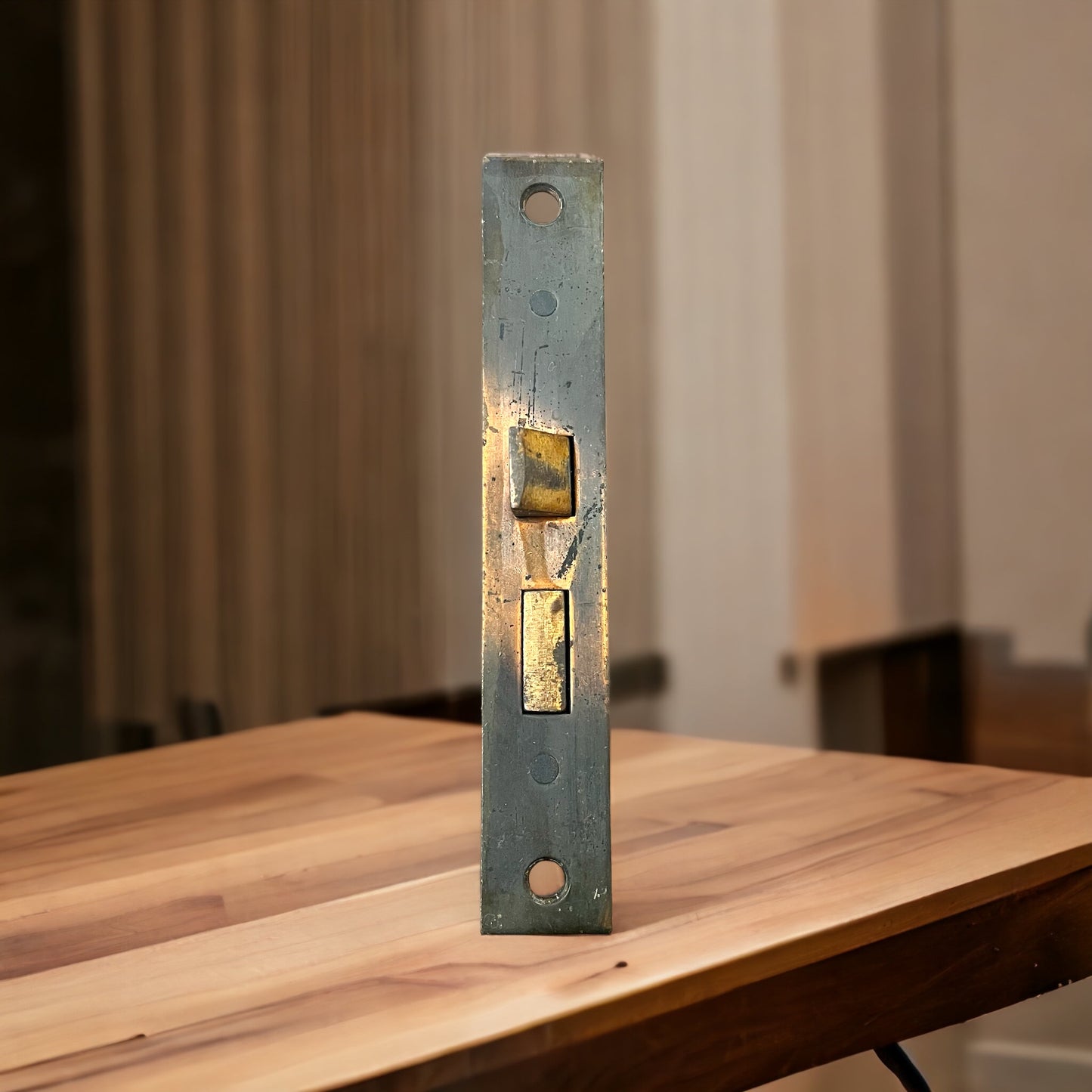Antique Japanned Reading (RHC) Door Mortise Lock