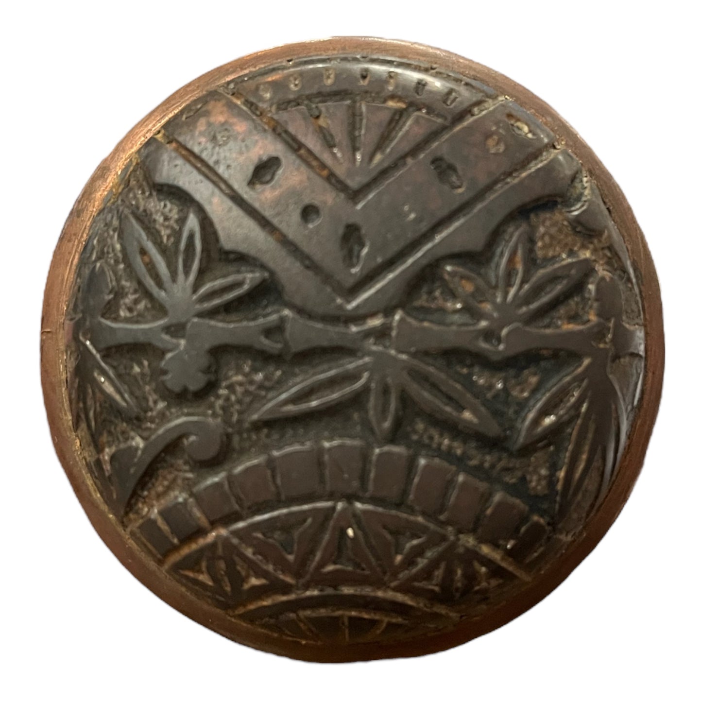Antique Branford Oriental Door Knob Set c. 1893