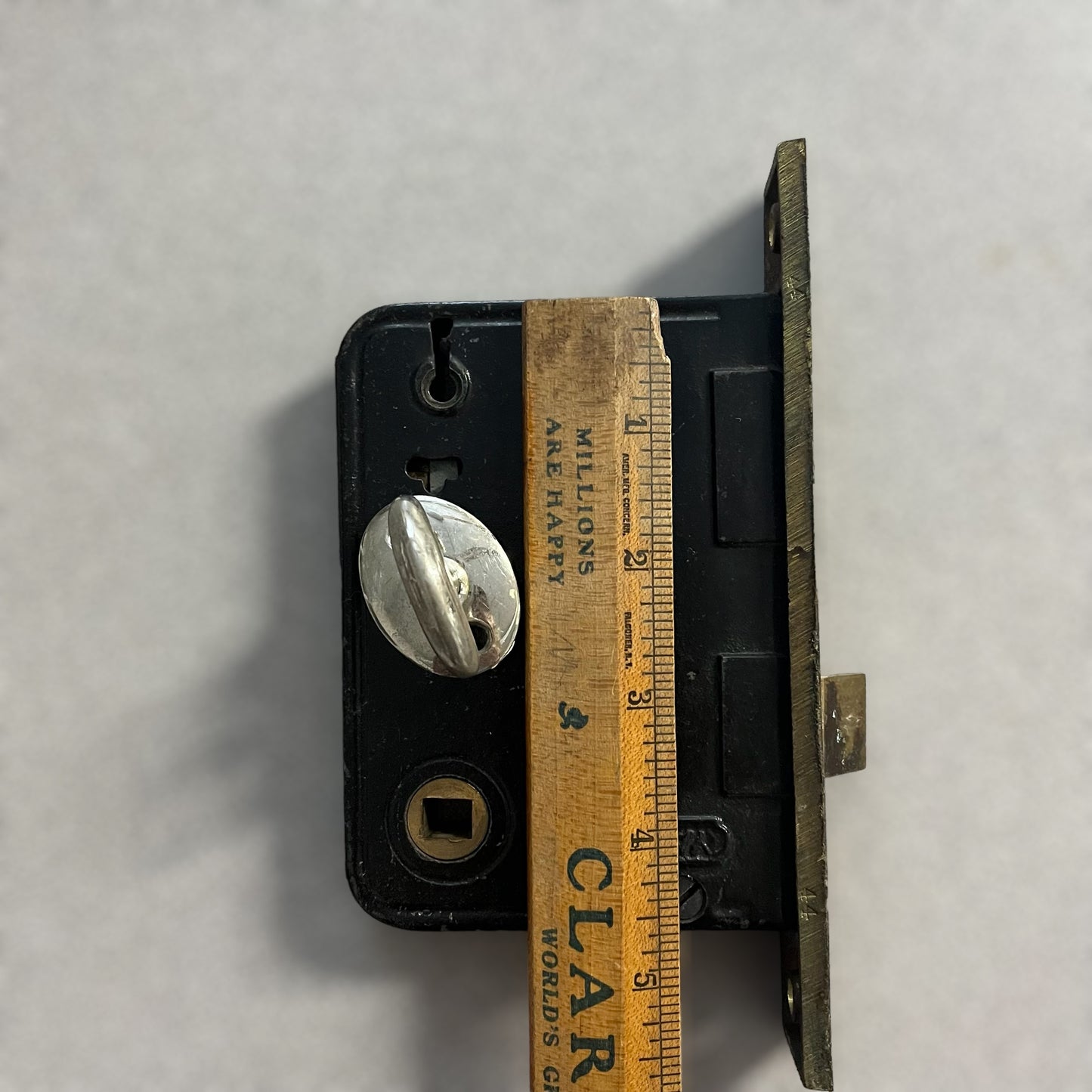 Antique Yale Oversized Interior Mortise Lock (#1445) with Thumb Turn