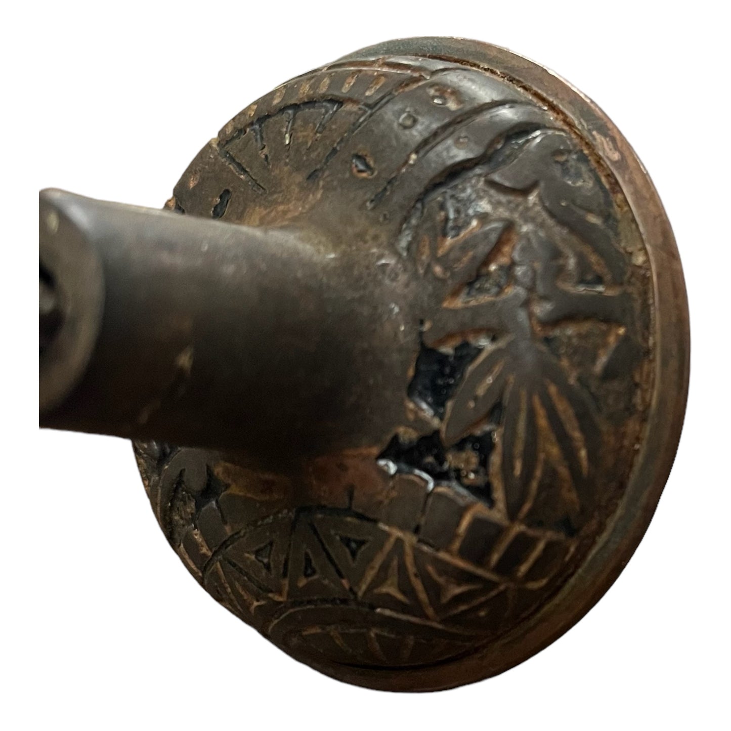 Antique Branford Oriental Door Knob Set c. 1893