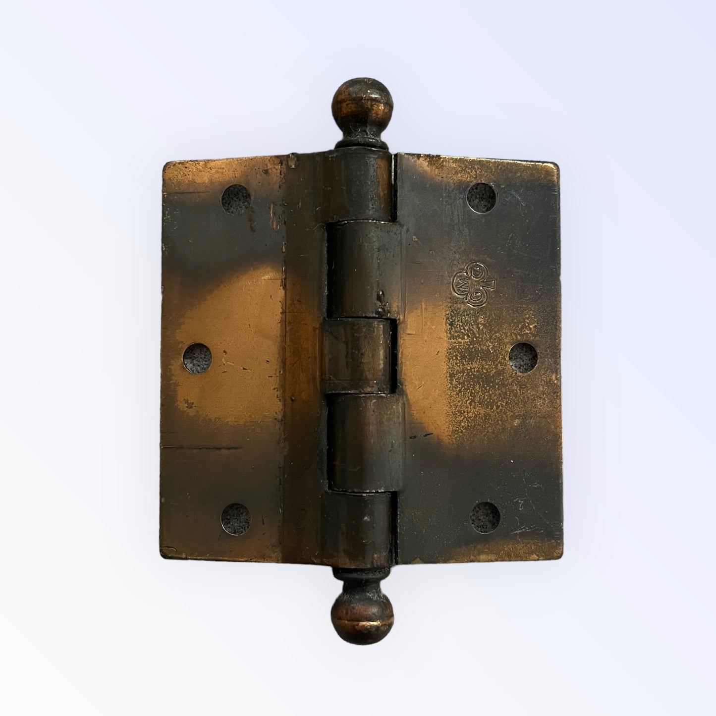 Antique Flashed Copper Plated (Japanned) 3 1/2" x 3 1/2" Hinges