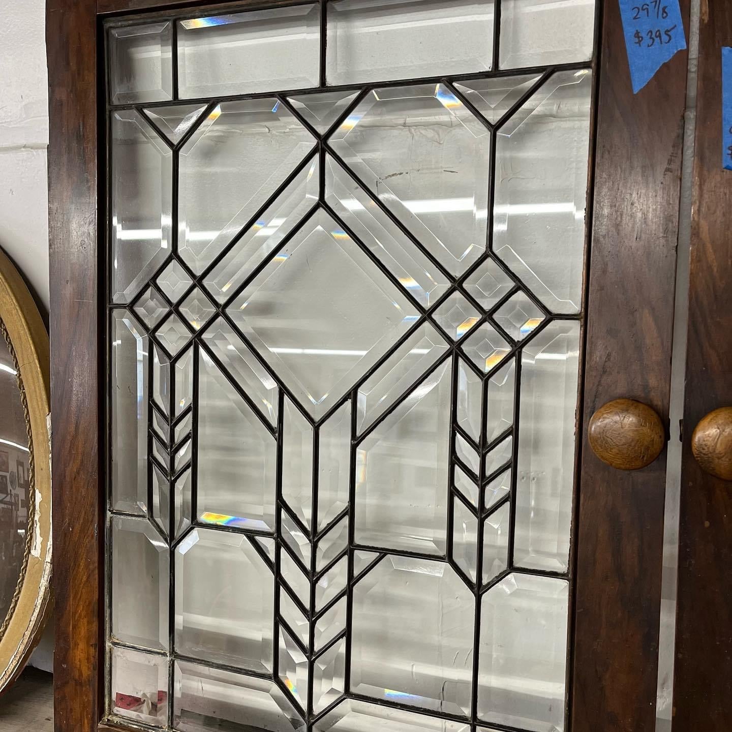 Antique Beveled Leaded Glass