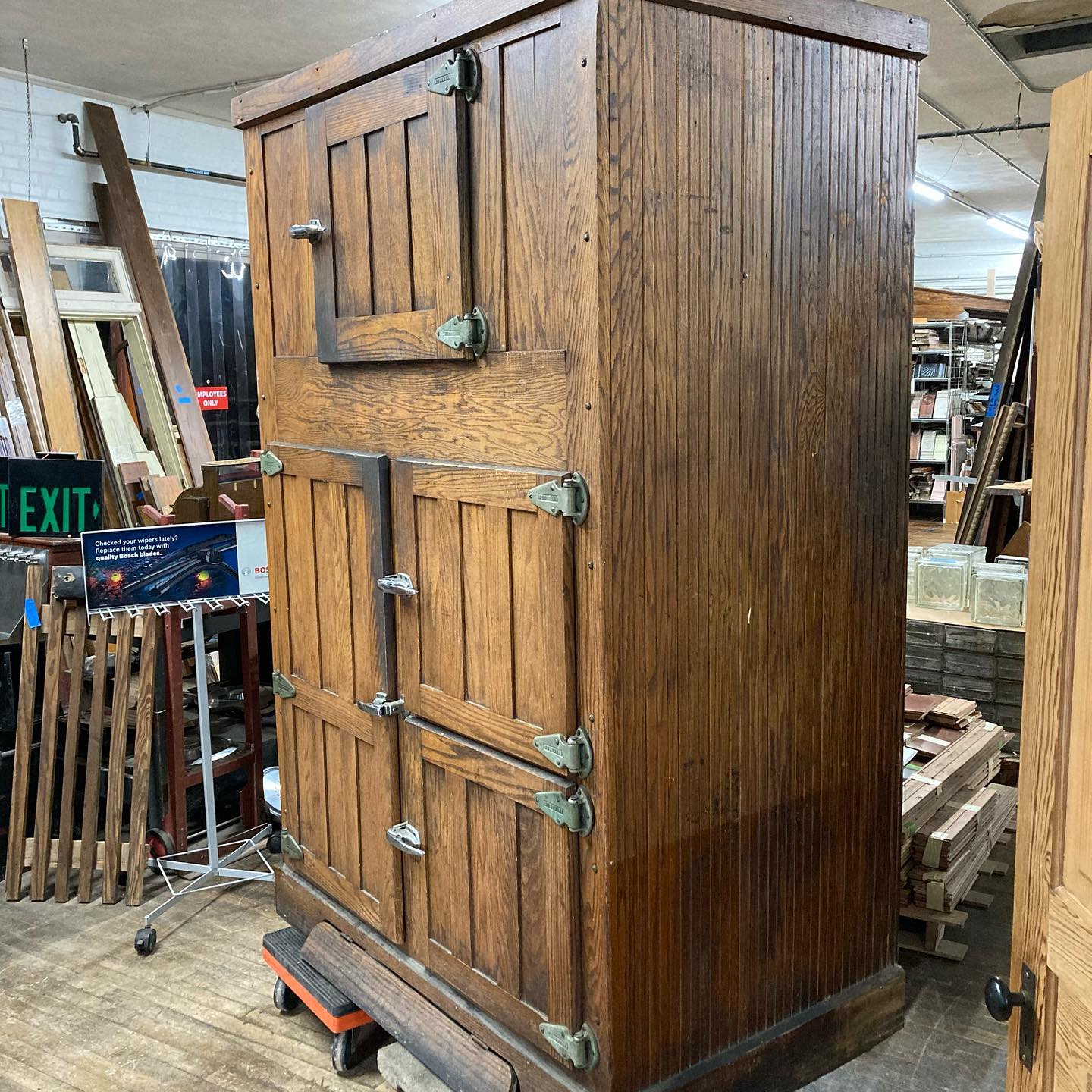 Antique Oak Ice Box