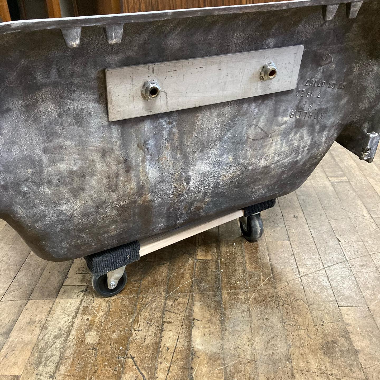 Antique Kohler High Back Cast Iron Sink