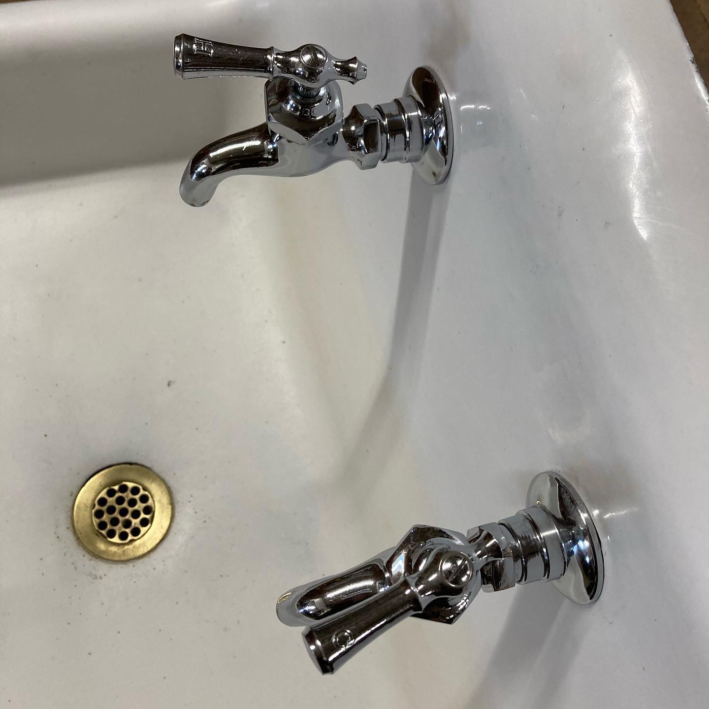 Antique Kohler High Back Cast Iron Sink