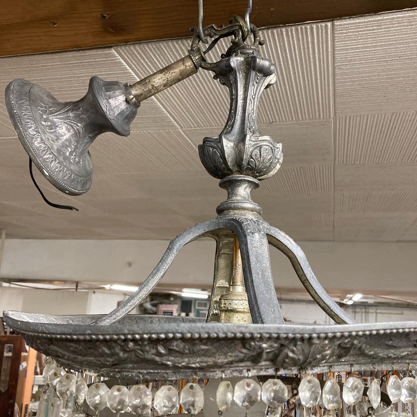 Antique Crystal Chandelier