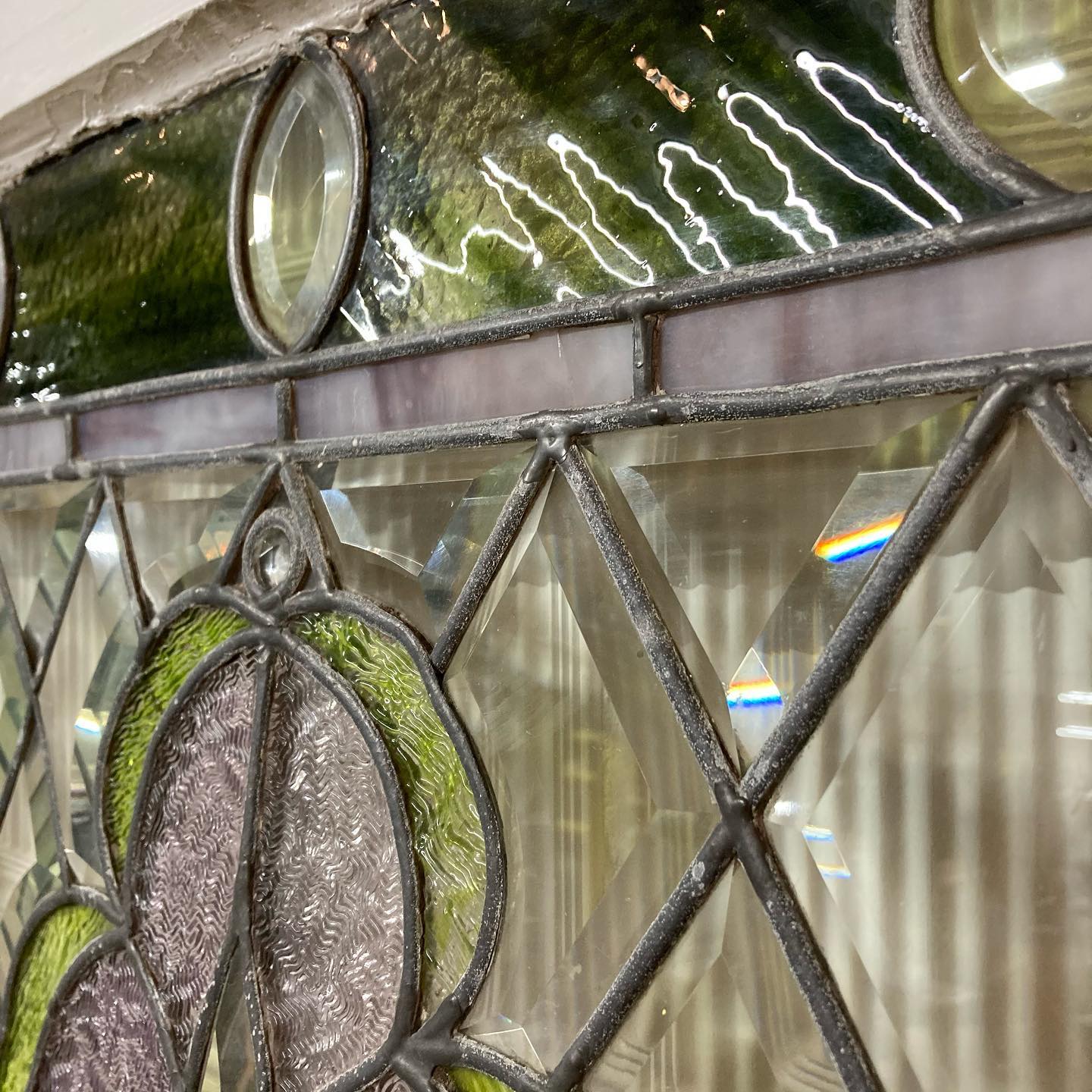 Antique Beveled Stained Glass Windows