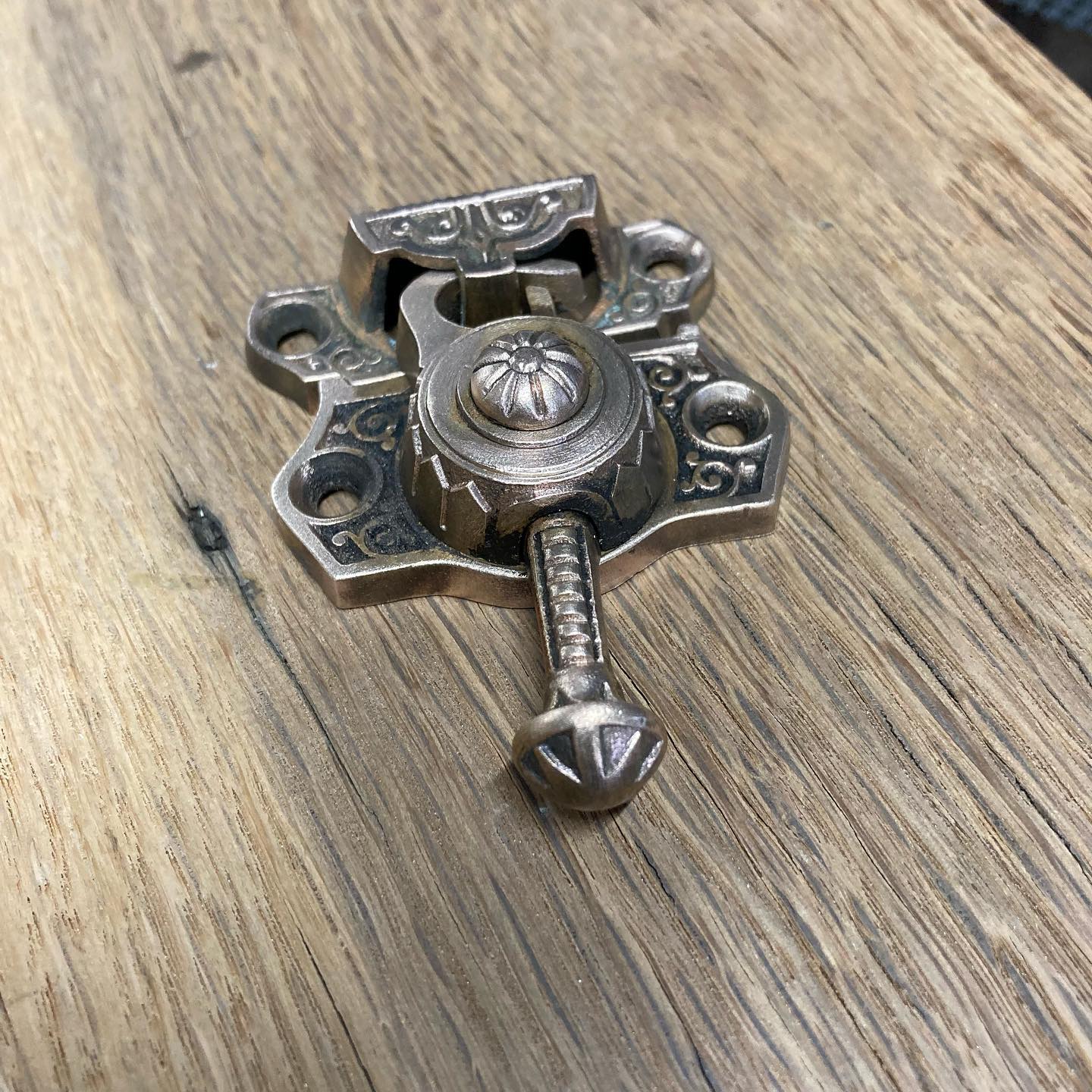 Antique Solid Brass Window Latches