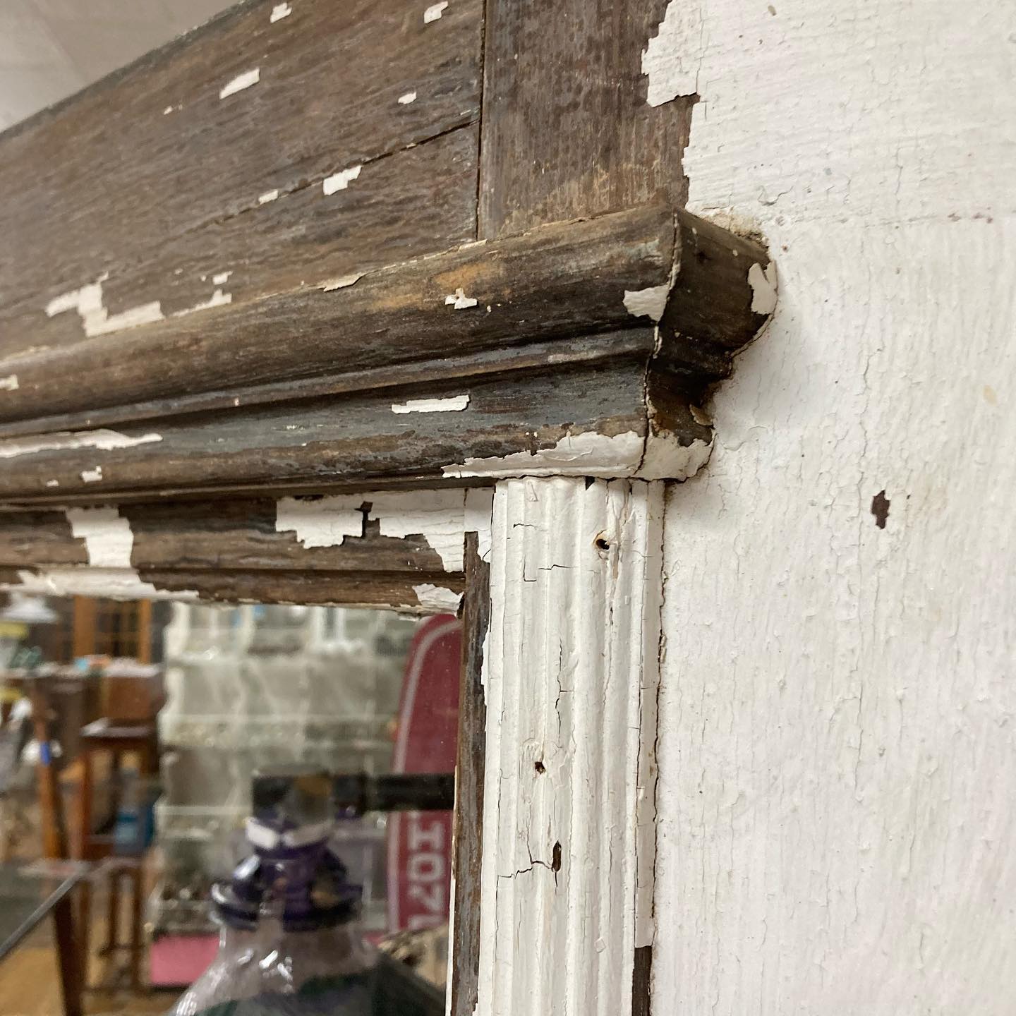 Antique 3/4 Glass Rustic Door