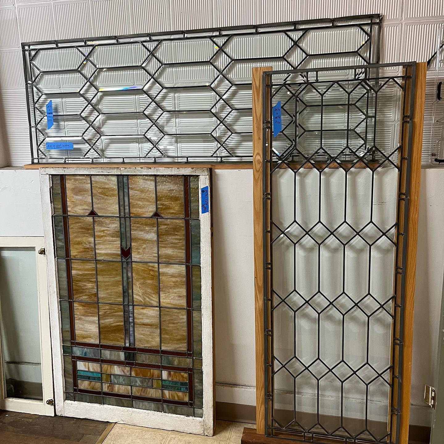 Leaded Beveled Glass Windows