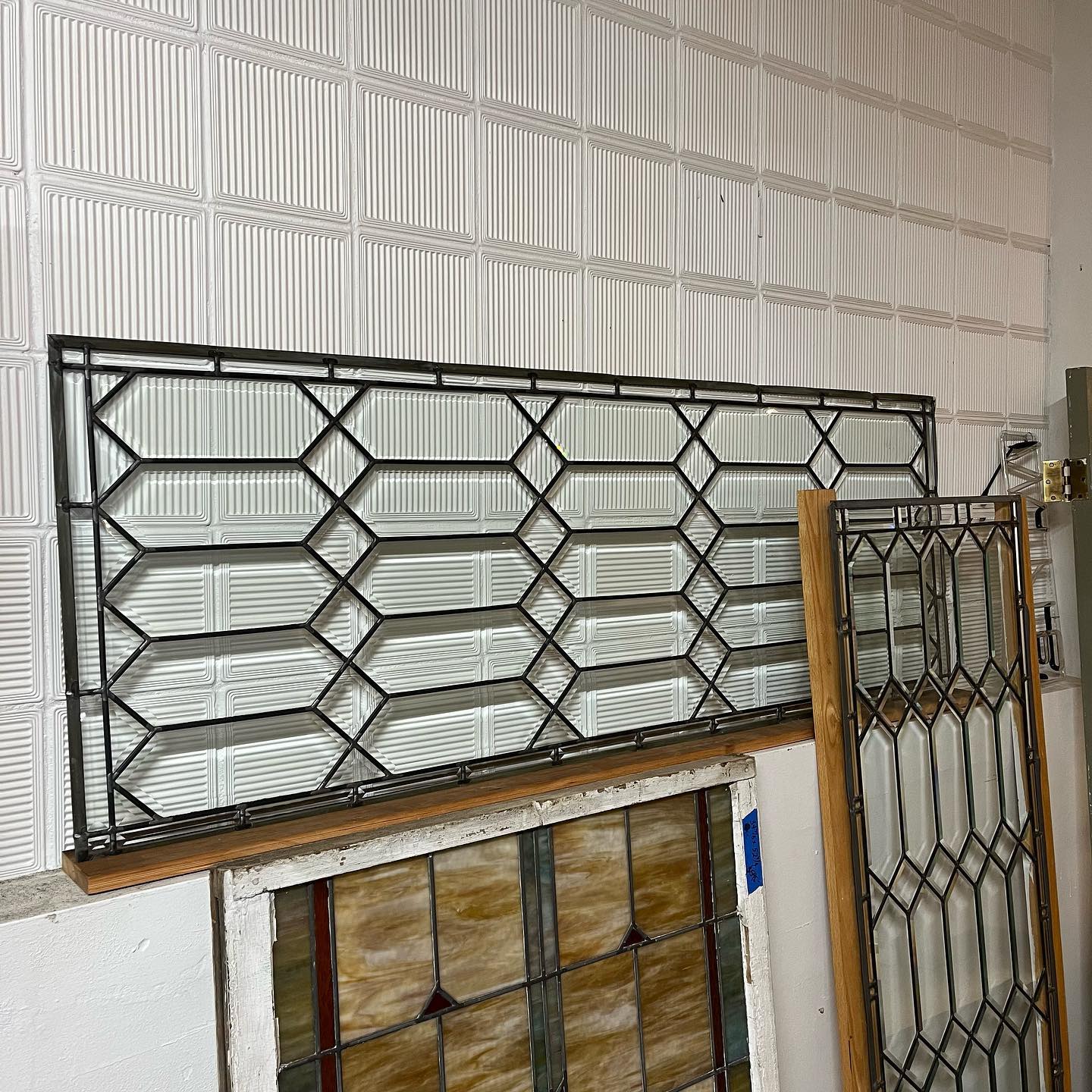 Leaded Beveled Glass Windows