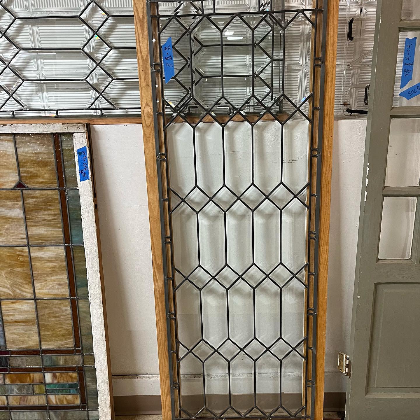 Leaded Beveled Glass Windows