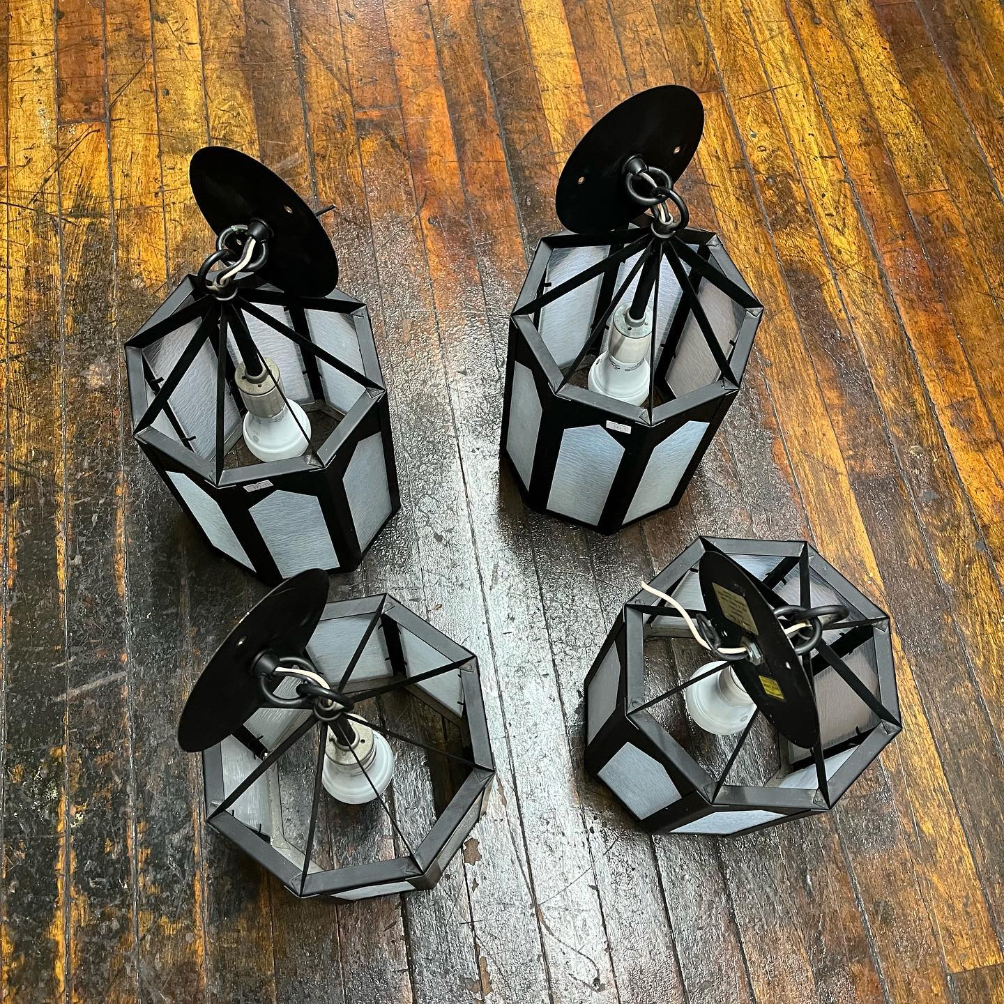 Vintage Leonard E. Kord Co. Church Lights
