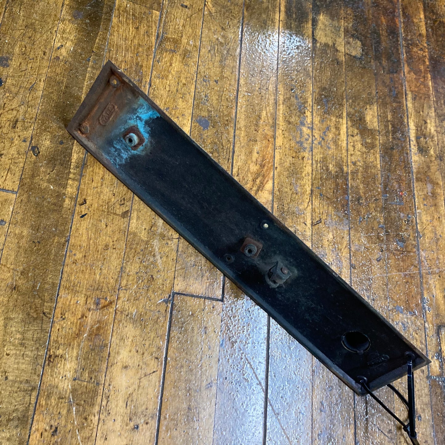 Early 1900s Solid Brass Store Front Door Pull