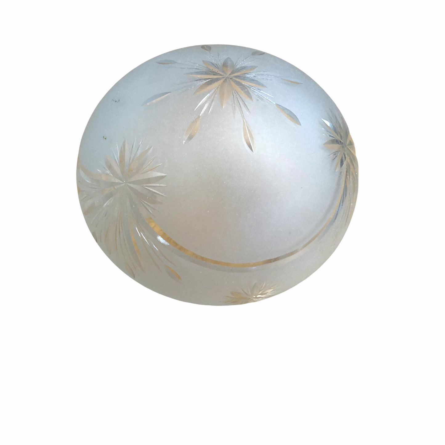 Antique Etched Glass Globe