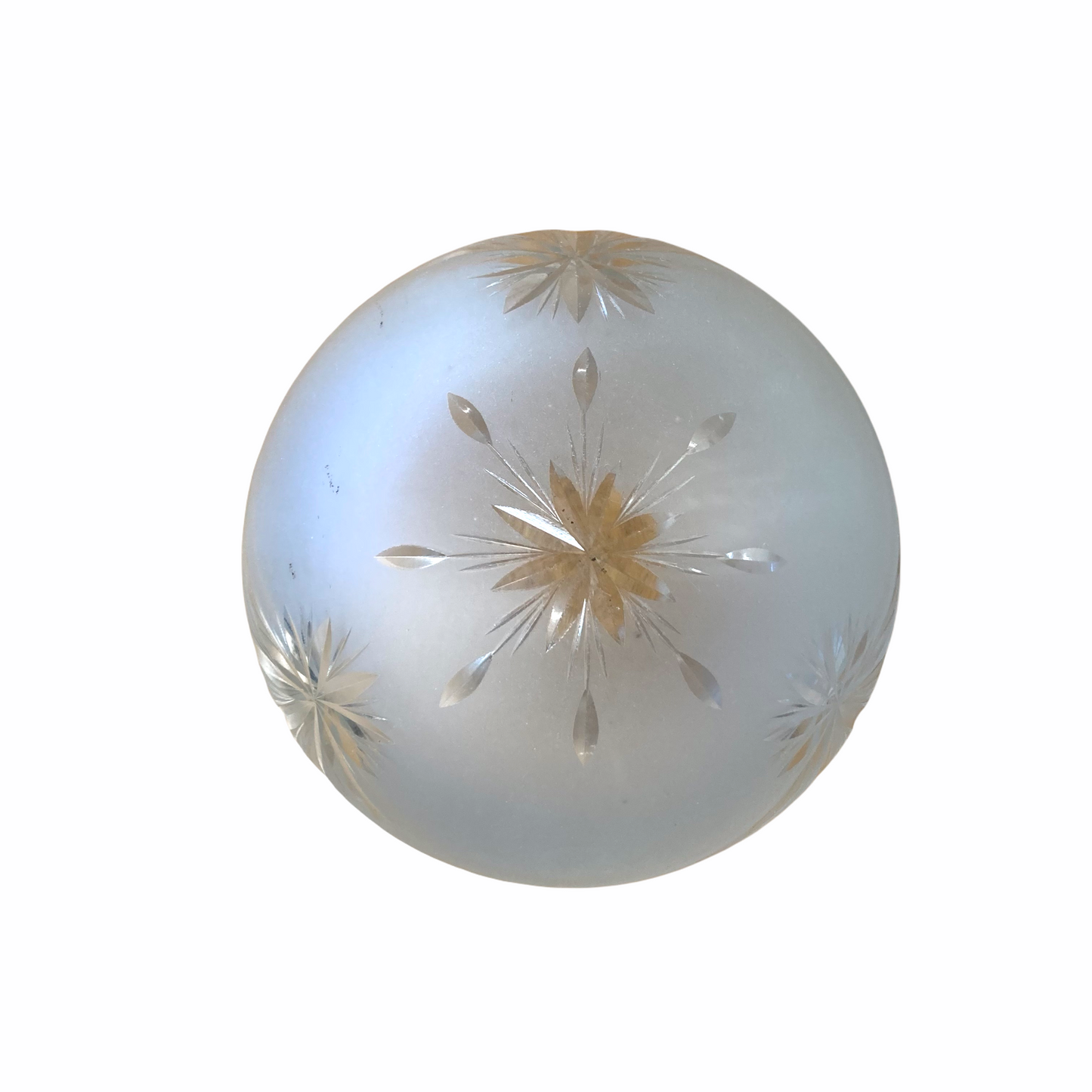 Antique Etched Glass Globe