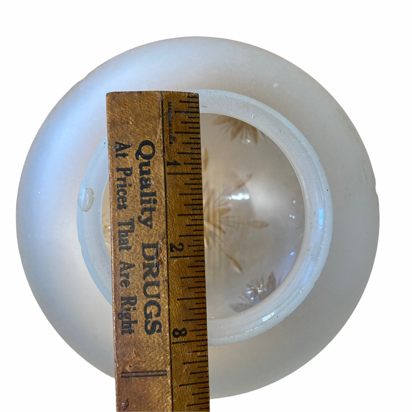 Antique Etched Glass Globe