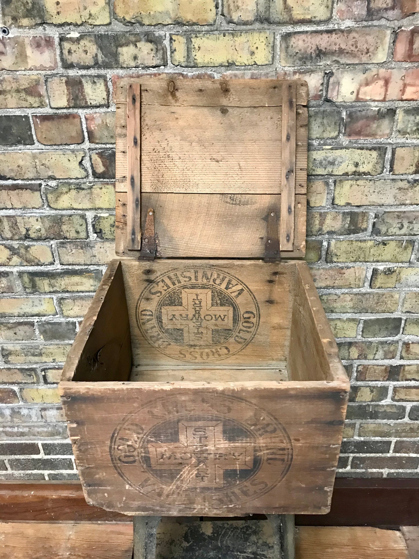 Stewart-Mowry Varnishes Wood Crate