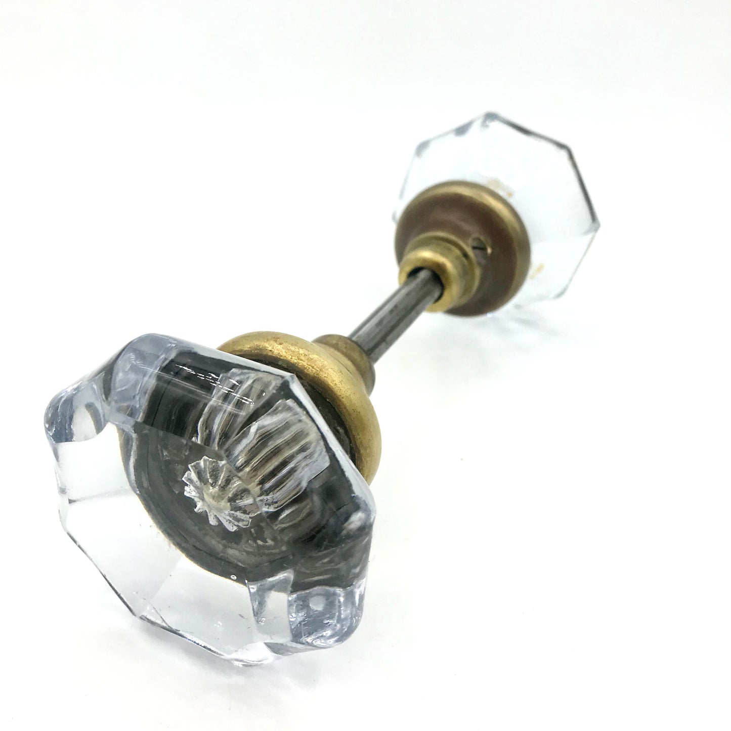 Antique Glass Doorknob - Blue/purple Knobs