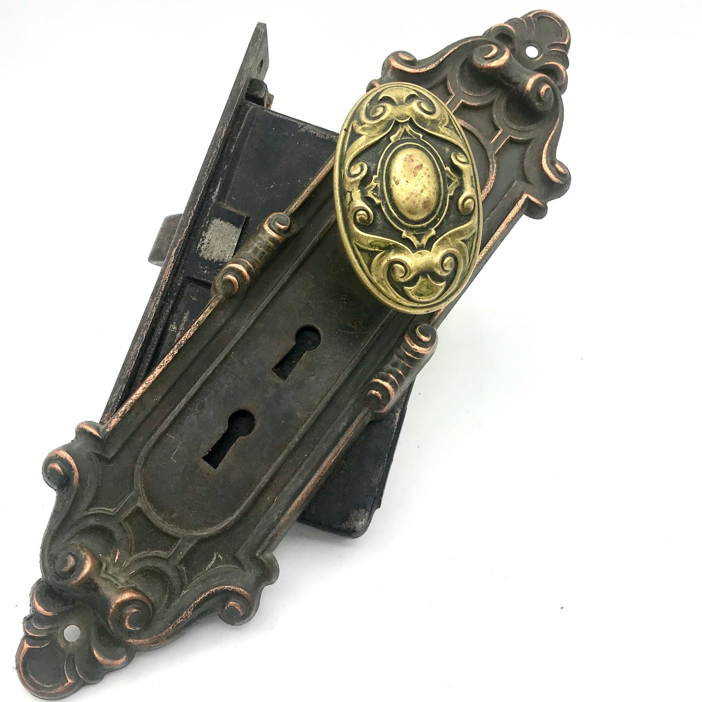 Yale & Towne Meridian c. 1910 Exterior Door Knob Set